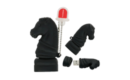 Флешка Резиновая Шахматы Конь "Chess Horse" Q342