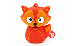 Флешка Резиновая Лиса "Fox" Q388