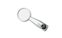 Флешка Металлическая Компас Лупа "Compass Loupe" R206